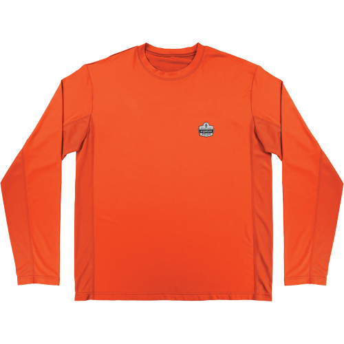 Chemise de refroidissement &agrave; manches longues avec protection solaire et UV Chill-Its 6689, Orange, Petit Pryde Industrial Inc.