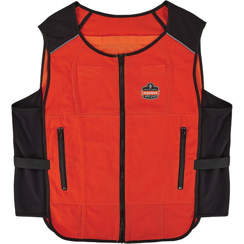 Veste de refroidissement &agrave; changement de phase l&eacute;g&egrave;re Chill-Its 6255 (veste seulement), 2T-grand/3T-grand, Orange Pryde Industrial Inc.
