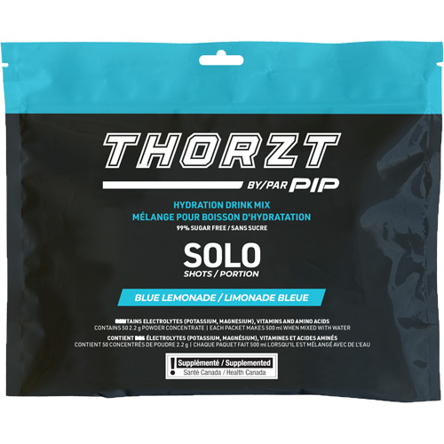 THORZT Sugar-Free Solo Shot Hydration Drink Mix, Single Serve, Blue Lemonade Pryde Industrial Inc.