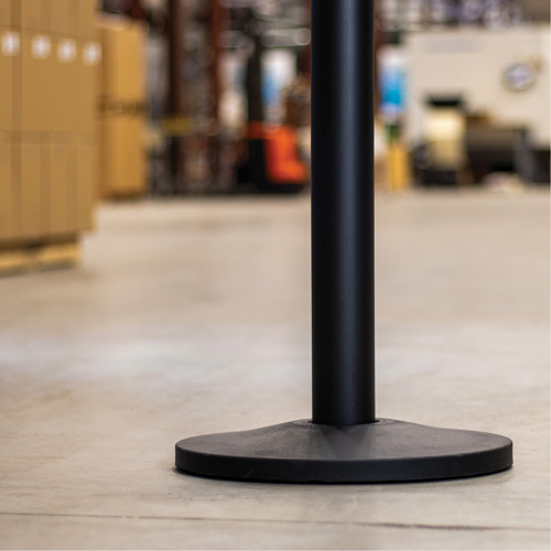 Industrial Stanchion, 37" High, Black Pryde Industrial Inc.