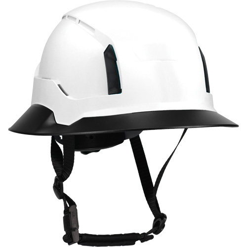 Wide Clip-On Full Brim for RZRBack Climbing Helmet, White Pryde Industrial Inc.