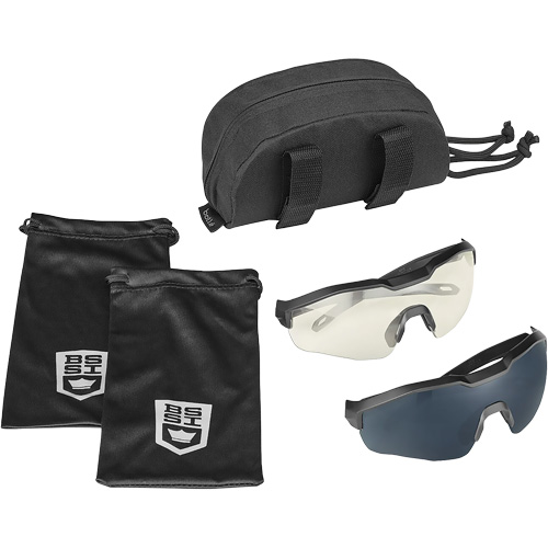 MY6 Safety Glasse Eyeshield Kit, Clear/Smoke Lens, Anti-Fog/Anti-Scratch, ANSI Z87+ Pryde Industrial Inc.