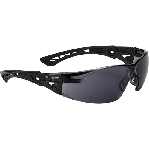 Rush+ Small BSSI Safety Glasses, Grey/Smoke Lens, Anti-Fog/Anti-Scratch, ANSI Z87+ Pryde Industrial Inc.