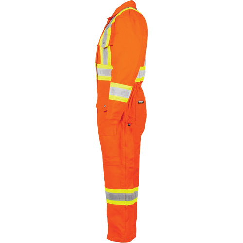 High-Visibility Lined Canvas Overalls, Small, High Visibility Orange Pryde Industrial Inc.