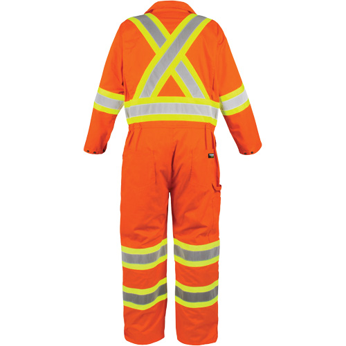 Combinaison non doubl&eacute;e haute visibilit&eacute;, Moyen, Orange haute visibilit&eacute; Pryde Industrial Inc.