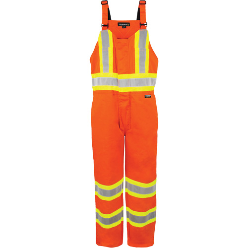 High-Visibility Unlined Overalls, 2X-Large, High Visibility Orange Pryde Industrial Inc.