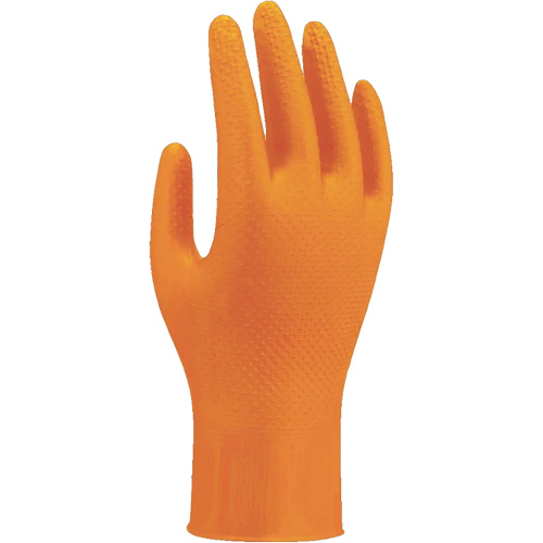 709HVO High-Visibility Disposable Gloves, 10/X-Large, Nitrile, 8-mil, Powder-Free, Orange Pryde Industrial Inc.