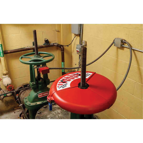 Dispositif de verrouillage coulissant pour vanne &agrave; opercule, Type Volant Pryde Industrial Inc.