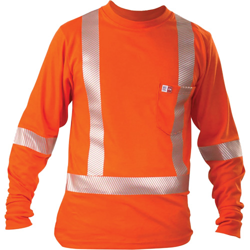 Long-Sleeved T-Shirt, 5X-Large, Orange Pryde Industrial Inc.