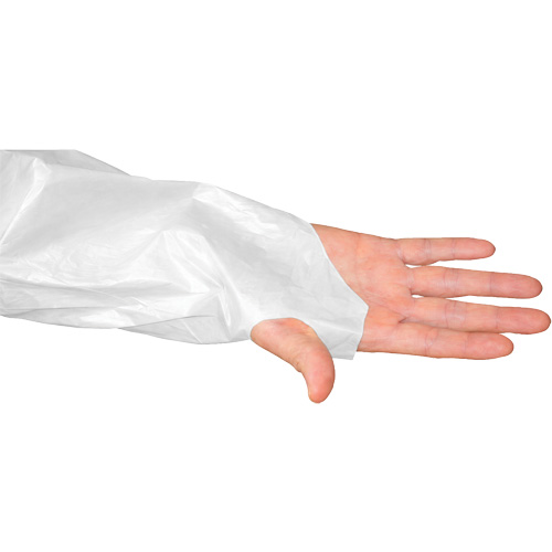 Blouse CoverMe avec passe-pouces, Taille unique, Blanc, Poly&eacute;thyl&egrave;ne Pryde Industrial Inc.