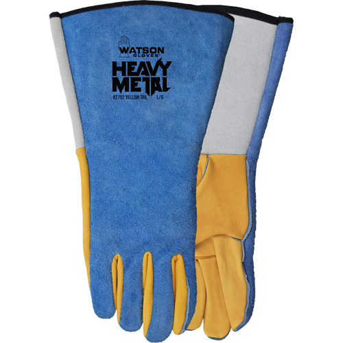 Gants de soudage Yellow Tail MIG/TIG, Cuir fleur de daim/Cuir de vache refendu, Taille Petit Pryde Industrial Inc.
