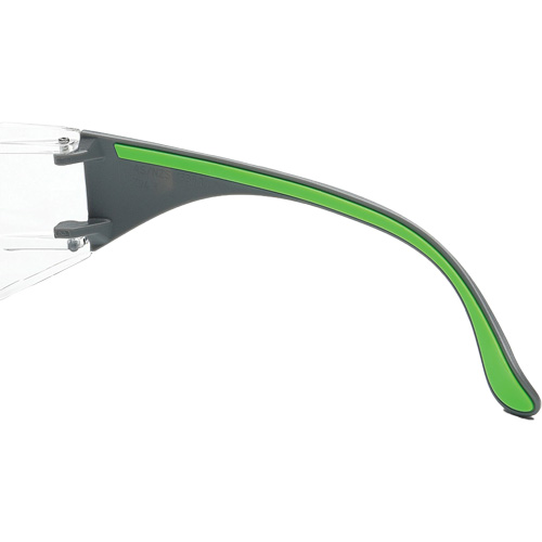 Lunettes de s&eacute;curit&eacute; gris/vert Adapt Lite, Lentille Transparent, Antibu&eacute;e/Anti-&eacute;gratignures, ANSI Z87+/R&eacute;pond ou surpasse la norme CSA Z94.3 Pryde Industrial Inc.