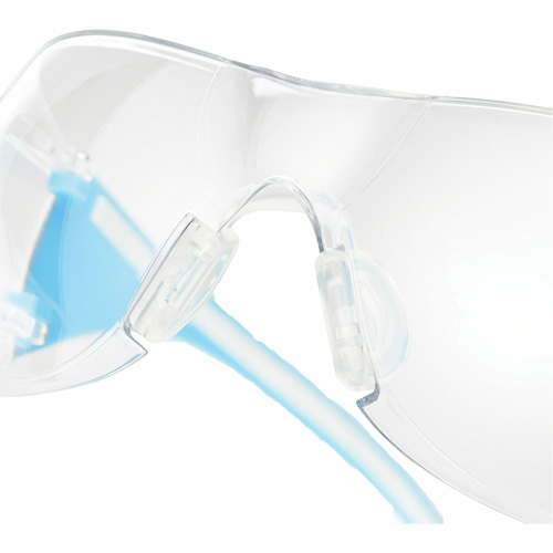 Lunettes de s&eacute;curit&eacute; bleu/blanc Adapt Lite, Lentille Transparent, Antibu&eacute;e/Anti-&eacute;gratignures, ANSI Z87+/R&eacute;pond ou surpasse la norme CSA Z94.3 Pryde Industrial Inc.