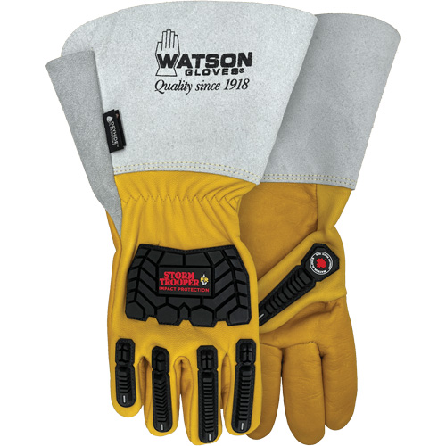 Storm Trooper Water-Resistant Gloves, X-Large, Cowhide Palm, Gauntlet Cuff Pryde Industrial Inc.