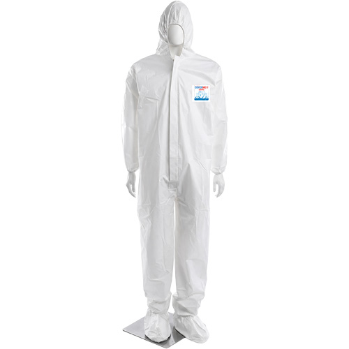 CoverMe XP1800 Coverall, 4X-Large, White, Microporous Pryde Industrial Inc.