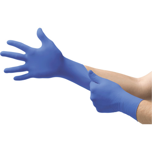 MICROFLEX N21 Disposable Gloves, 7.5/8/Medium, Nitrile, 4.7-mil/5.5-mil, Powder-Free, Cobalt, Class 2 Pryde Industrial Inc.