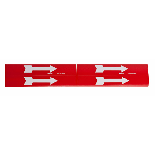 Arrow Pipe Marker, Self-Adhesive, 1-1/8" H x 7" W, Black on Yellow Pryde Industrial Inc.