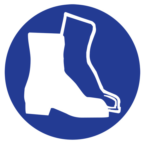 Right to Know Pictogram Labels -Boots, Vinyl, Sheet, 1" L x 1-1/8" W Pryde Industrial Inc.