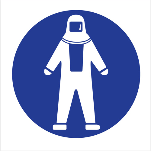 Right to Know Pictogram Labels - Full Protection Suit, Vinyl, Sheet, 1-1/4" L x 1-1/2" W Pryde Industrial Inc.