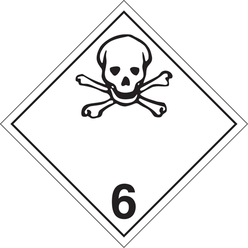 Toxic Materials TDG Placard, Aluminum Pryde Industrial Inc.