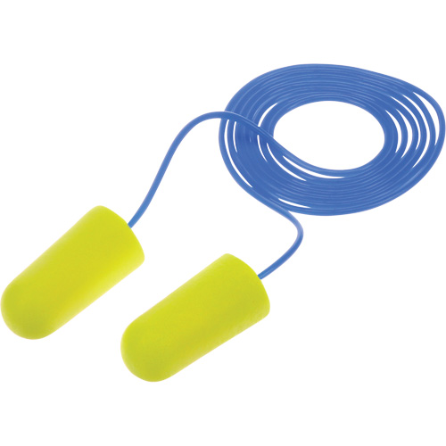 E-A-Rsoft Yellow Neon Earplugs, Bulk - Polybag, Corded Pryde Industrial Inc.