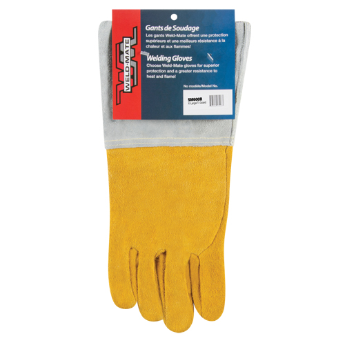 Gants de soudage TIG &agrave; ajustement sup&eacute;rieur, Cuir de daim refendu, Taille T-Grand Pryde Industrial Inc.
