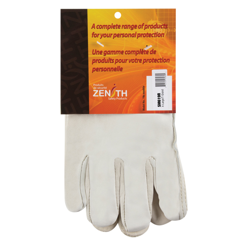 Winter-Lined Driver's Gloves, X-Large, Grain Cowhide Palm, Fleece Inner Lining Pryde Industrial Inc.