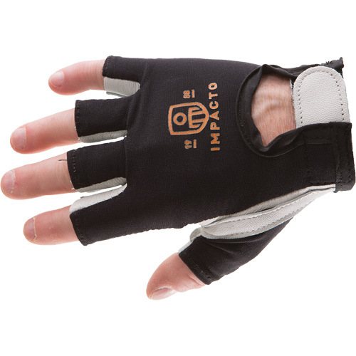 Anti-Impact Right-Hand Glove, Small, Goatskin/Split Leather Palm, Hook & Loop Cuff Pryde Industrial Inc.