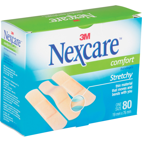Nexcare Comfort Strips, Rectangular/Square, 3", Fabric, Sterile Pryde Industrial Inc.