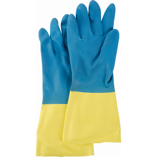 Gants deux tons NS53, Taille Moyen/8, 13" lo, N&eacute;opr&egrave;ne/Latex de caoutchouc, Doublure en Ouat&eacute;e, 28 mils Pryde Industrial Inc.