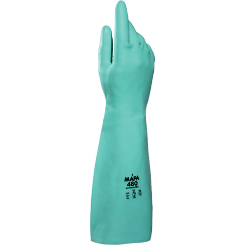 Gants &agrave; prise &agrave; motif en Z Ultranil 480, Taille Petit/7, 18" lo, Nitrile, 22 mils Pryde Industrial Inc.
