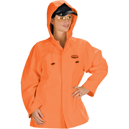 V&ecirc;tements imperm&eacute;ables Hurricane ignifuges et r&eacute;sistants &agrave; l'huile, veste, 4T-Grand, Orange haute visibilit&eacute; Pryde Industrial Inc.