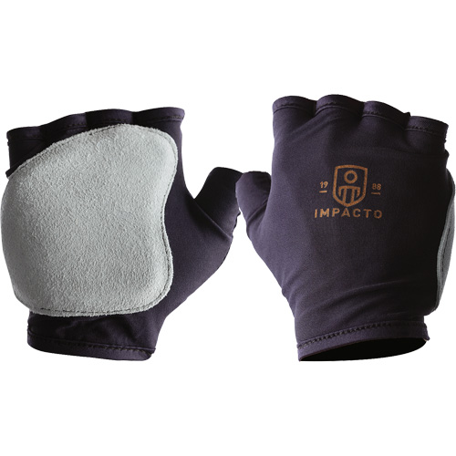 Anti-Impact Fingerless Right-Hand Glove, X-Small, Split Leather Palm, Slip-On Cuff Pryde Industrial Inc.