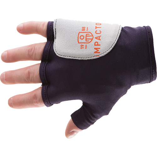 Palm/Side Fingerless Protection Gloves - Left, X-Small, Suede Palm, Slip-On Cuff Pryde Industrial Inc.