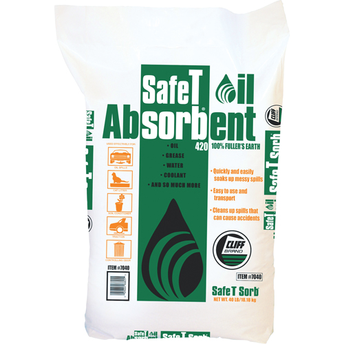 Absorbant pour huile de premi&egrave;re qualit&eacute; Safe T Sorb Pryde Industrial Inc.