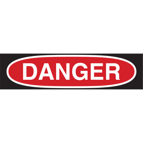 "Danger" Sign, 7" x 10", Polystyrene, English Pryde Industrial Inc.