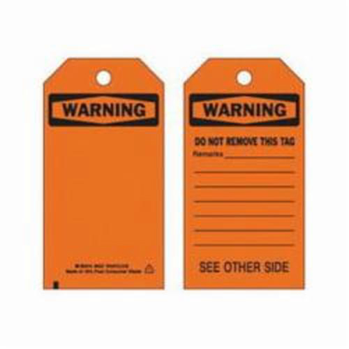 Self-Laminating Safety Tags, Polyester, 3" W x 5-3/4" H, English Pryde Industrial Inc.