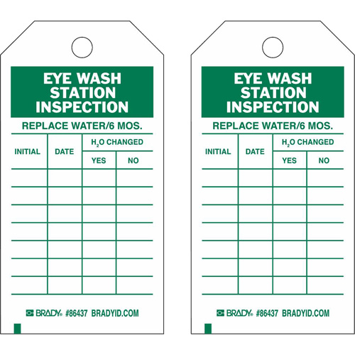 &eacute;tiquettes de rapport d'inspection, Polyester, 4" la x 7" h, Anglais Pryde Industrial Inc.