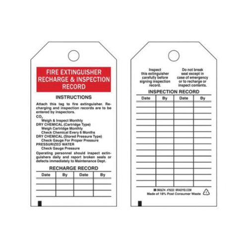 &eacute;tiquettes de rapport d'inspection, Polyester, 3" la x 5-3/4" h, Anglais Pryde Industrial Inc.