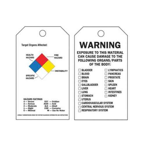 &eacute;tiquettes auto-plastifiantes du droit &agrave; l'information, Polyester, 3" la x 5-3/4" h, Anglais Pryde Industrial Inc.