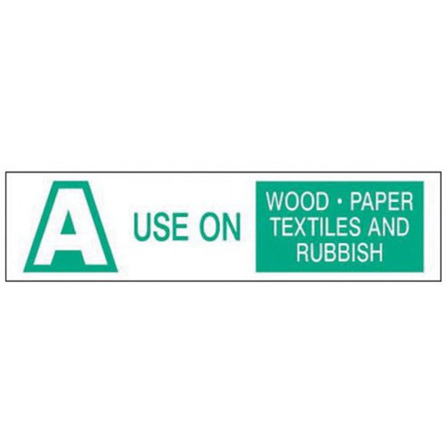 "A Use on Wood Paper Textiles and Rubbish" Labels, 6" L x 1-1/2" W, Green on White Pryde Industrial Inc.