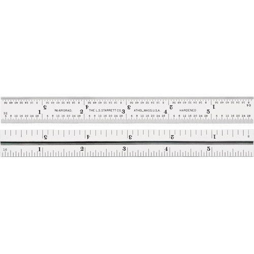 Junior Combination Squares, 6" L, 8/100" Graduations, Steel, Satin Pryde Industrial Inc.
