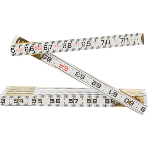 R&egrave;gle Red End Two Way, 6' lo, Bois, Graduations de 1/16" Pryde Industrial Inc.