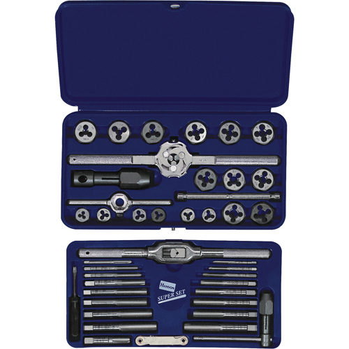 Hanson&reg; Metric Tap & Hex Die Set, 25 Pieces Pryde Industrial Inc.