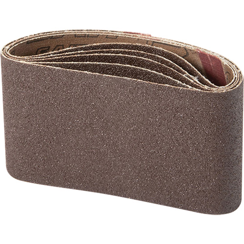 Courroie abrasive pour ponceuse portative, 3" la x 21" lo, Oxyde d'aluminium, Grain 100 Pryde Industrial Inc.