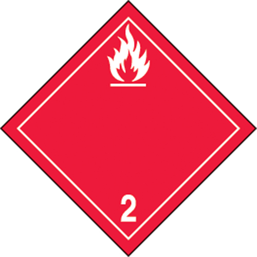 TDG Shipping Labels, Class 2.1, Flammable Gases, Vinyl Pryde Industrial Inc.