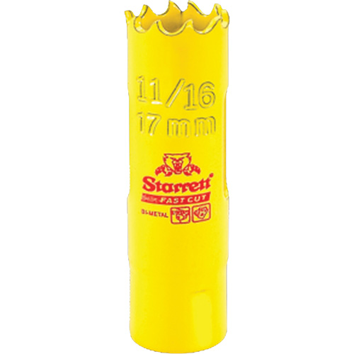Bi-Metal Holesaw - 11/16", 11/16", 1-5/8" Depth of Cut, Bi-Metal Pryde Industrial Inc.