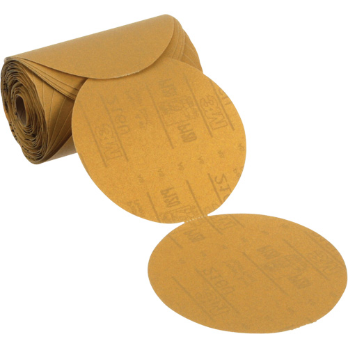 Stikit Gold Paper Sanding Disc Roll, 6" Dia., P120 Grit, Aluminum Oxide Pryde Industrial Inc.