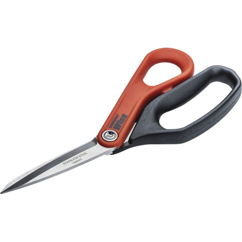 Cisaille tout usage en acier inoxydable pour ouvrier professionnel, 8-1/2", Poign&eacute;e Anneaux Pryde Industrial Inc.
