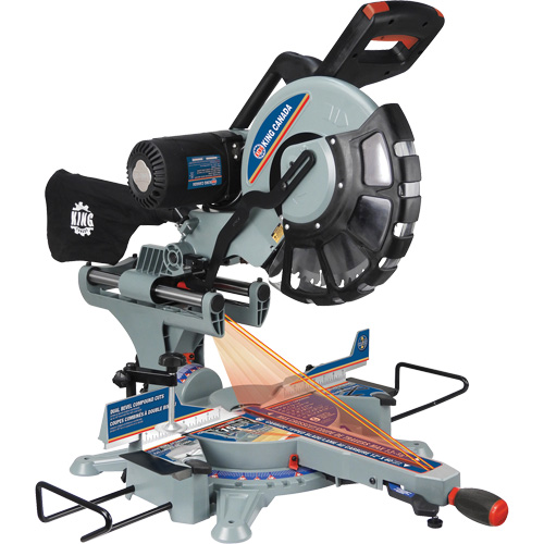 Dual Bevel Sliding Compound Mitre Saw, 12", 15 A Pryde Industrial Inc.